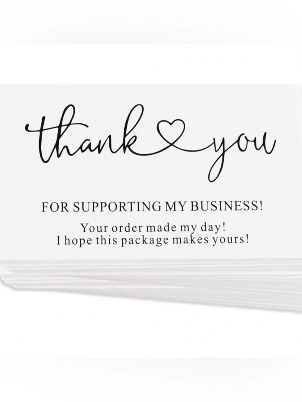 200 Thank You cards My Business ,2 x 3.5 Inches / 9 x 5 cm  Bulk